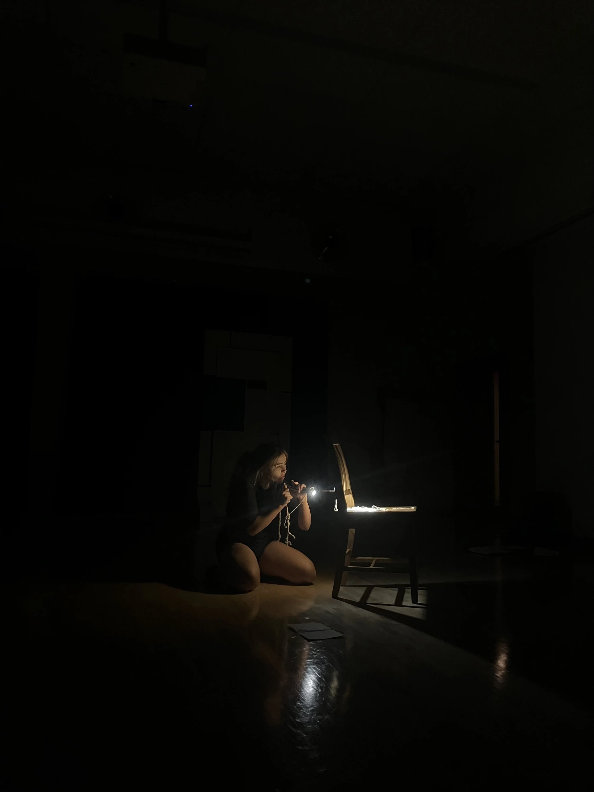 Solo rehearsal for 'Avant Garde Texts' with Liz Valdez - 2025