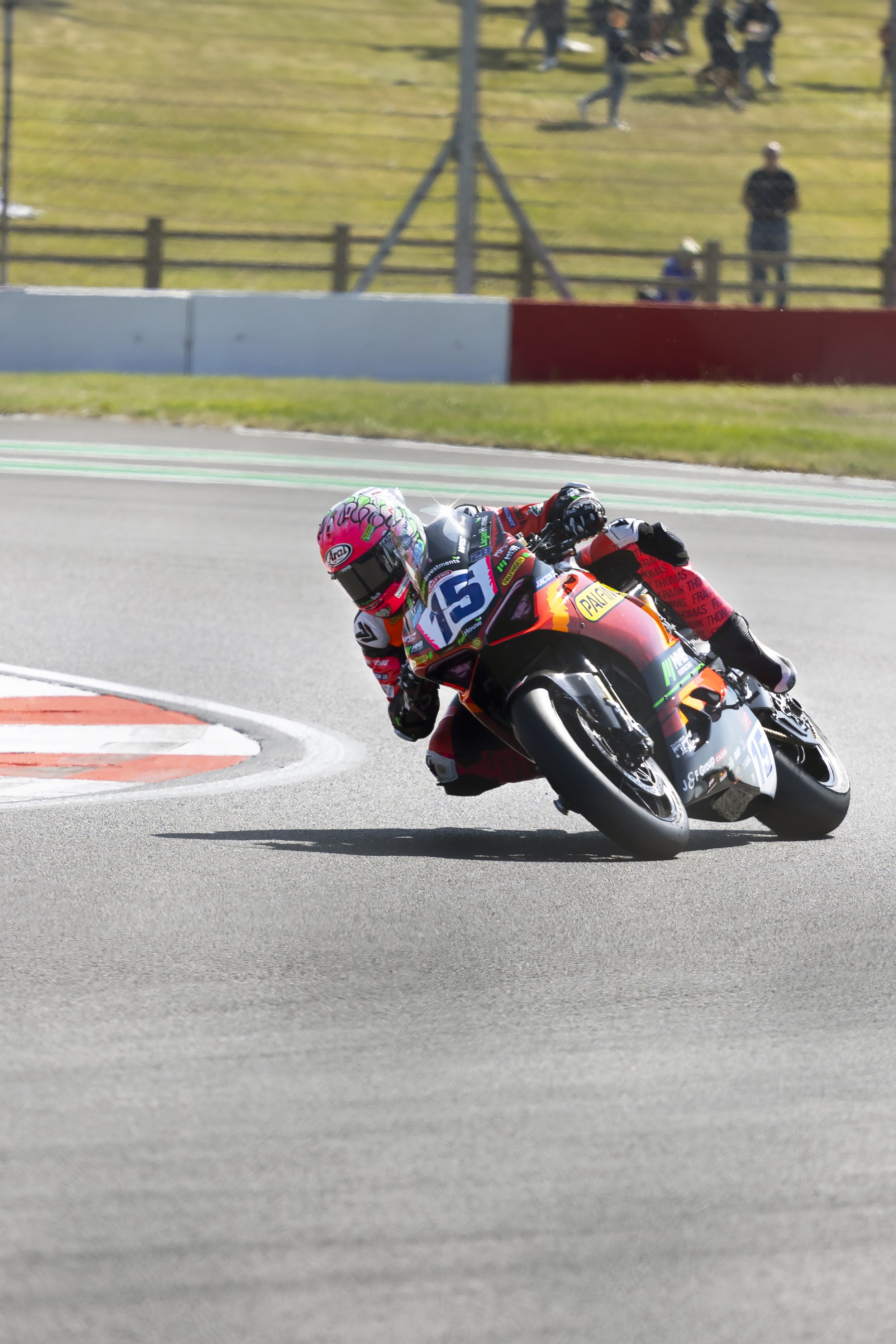 moto gp motorsport photograph taken at Donnington race track in the UK