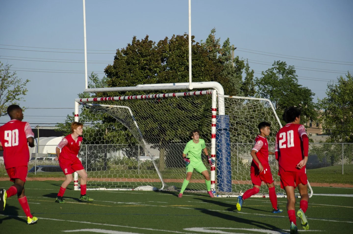 soccer game photograph of goal keeper