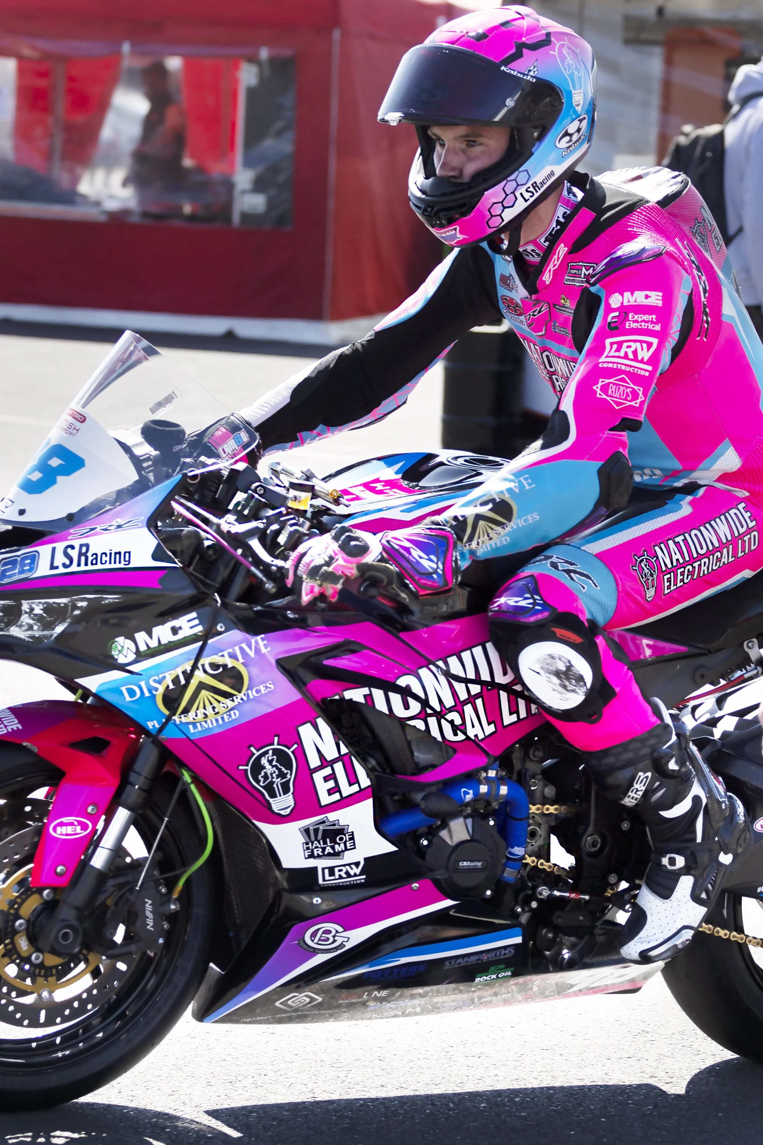 moto gp motorsport photograph taken at Donnington race track in the UK