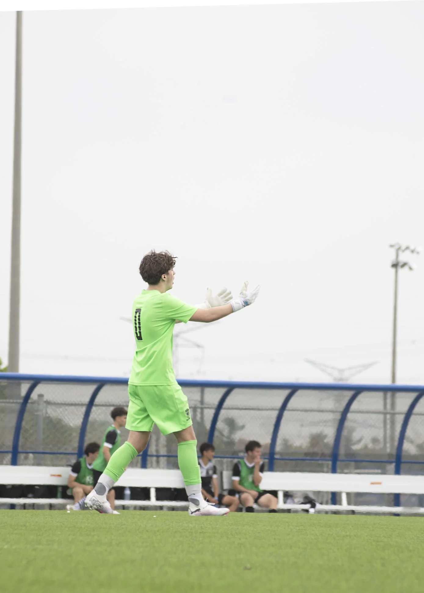 soccer game photograph of goal keeper
