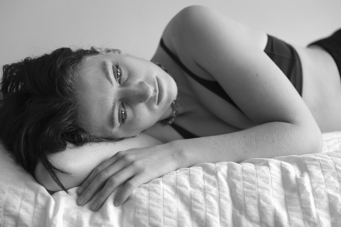 landscape black and white portrait