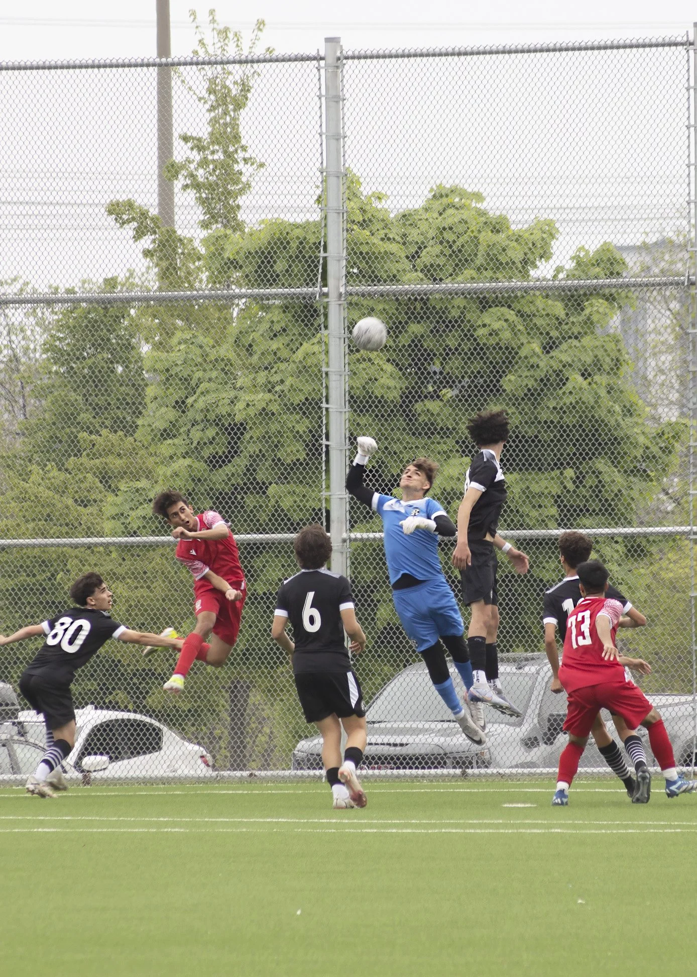 soccer game photograph of goal keeper