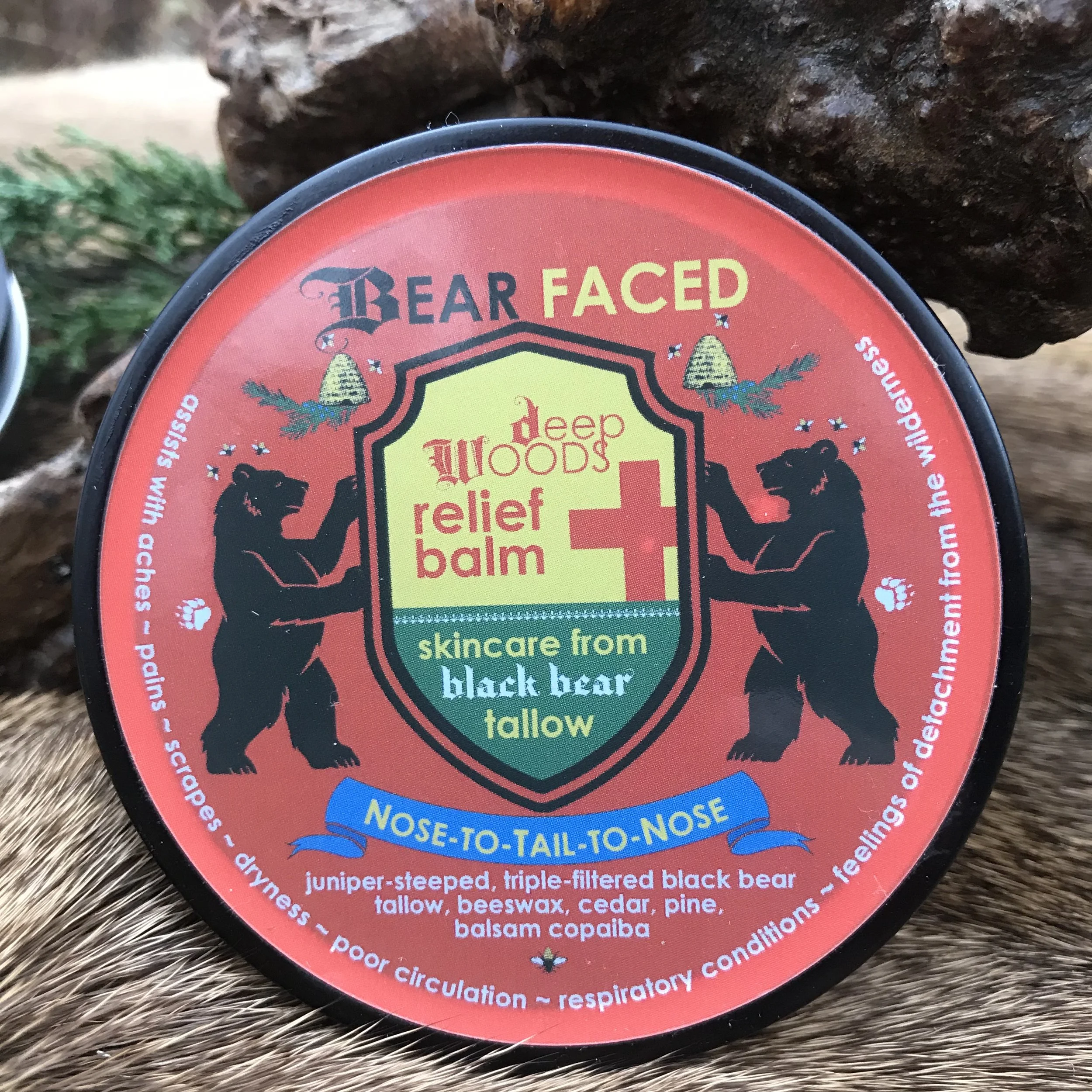 Deep Woods Relief Balm ~ BearFaced Skincare