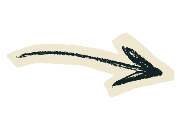 A white arrow pointing to the right on a black background.