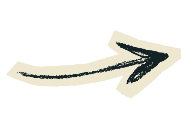 A white arrow pointing to the right on a black background.