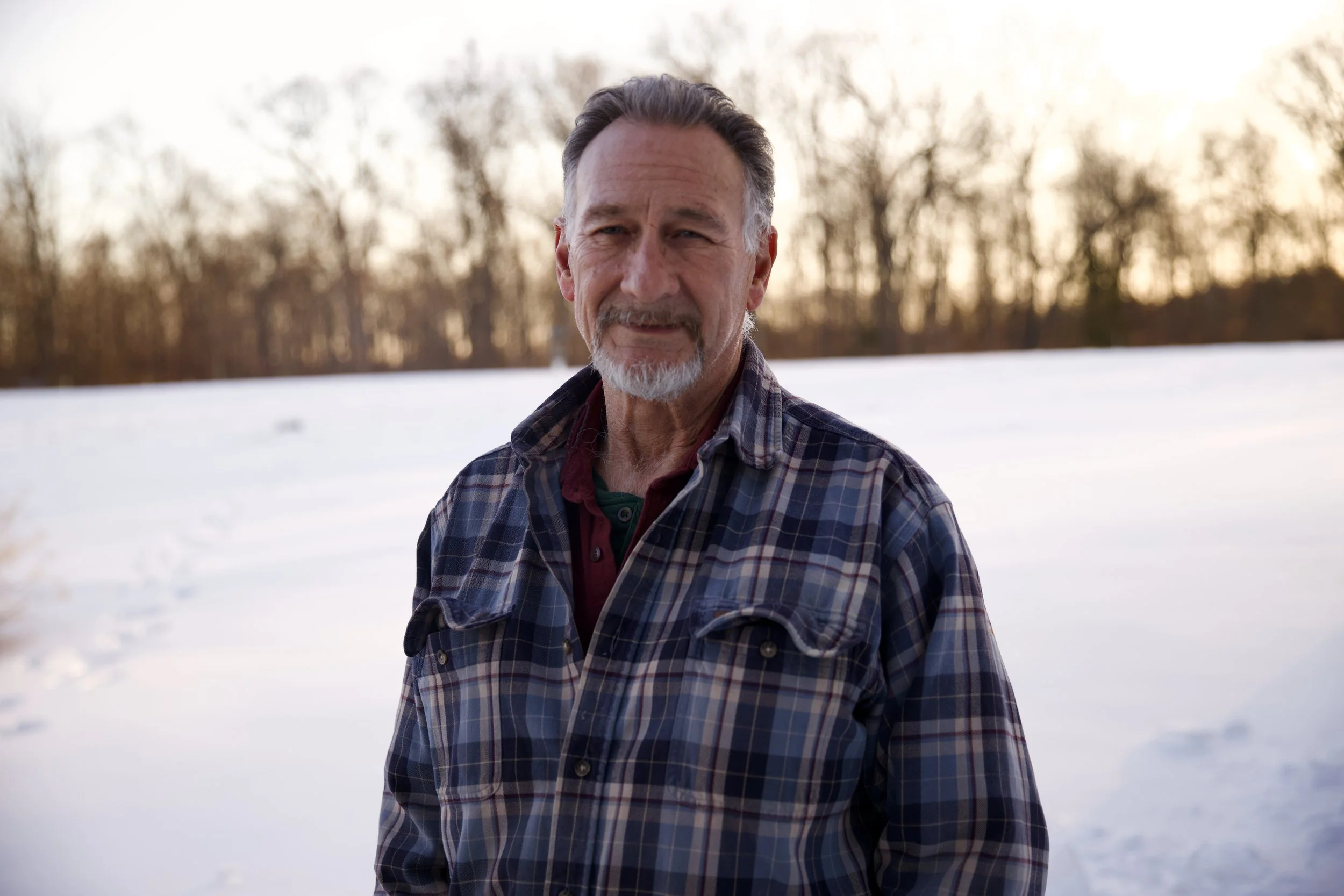 R.E. Arnold's Custom Construction — Bob Arnold outdoors in winter in Gettysburg, PA