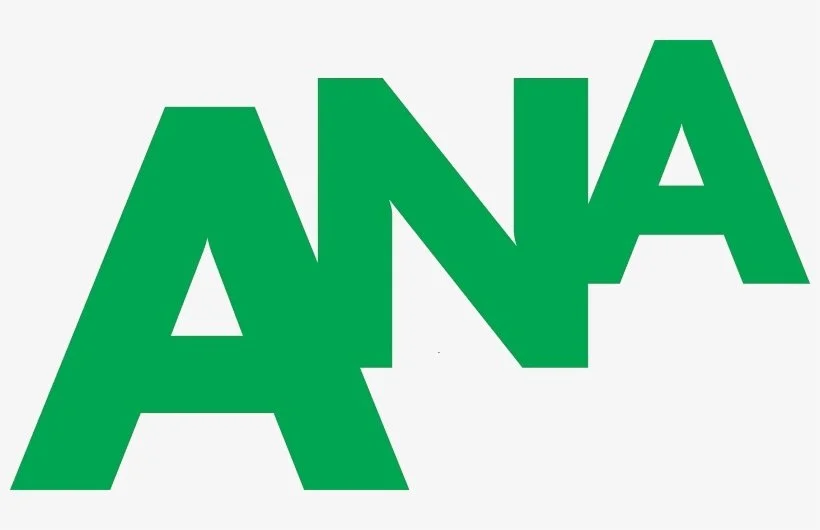 Green stylized text spelling 'ANA' on a light background.