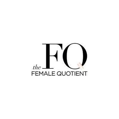 Logo with the words 'the FEMALE QUOTIENT' and large initials 'FQ' intertwined.