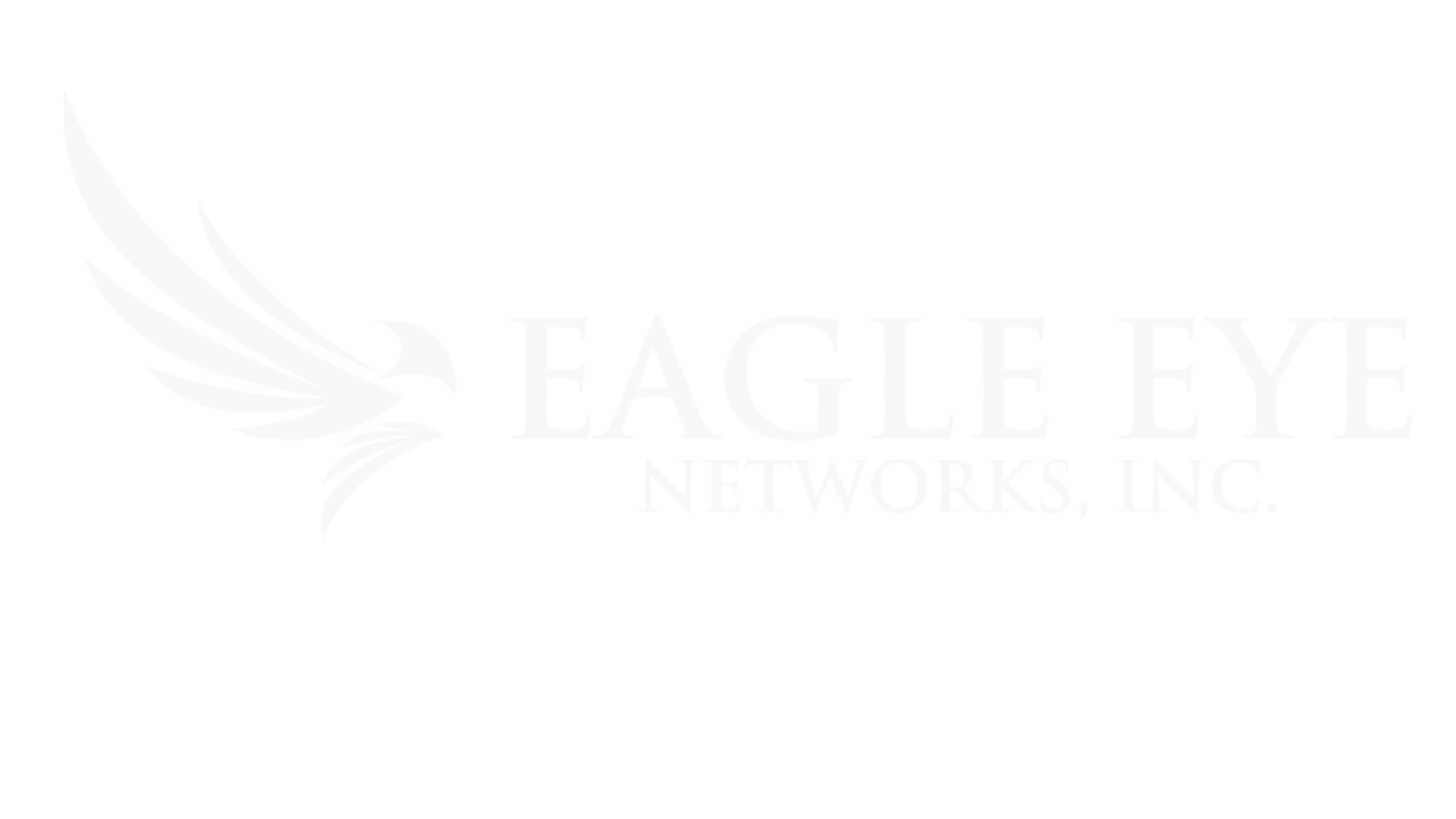 Logo for Eagle Eye Networks Inc. featuring a stylized eagle with wings on the left side and the company name in large font on the right.