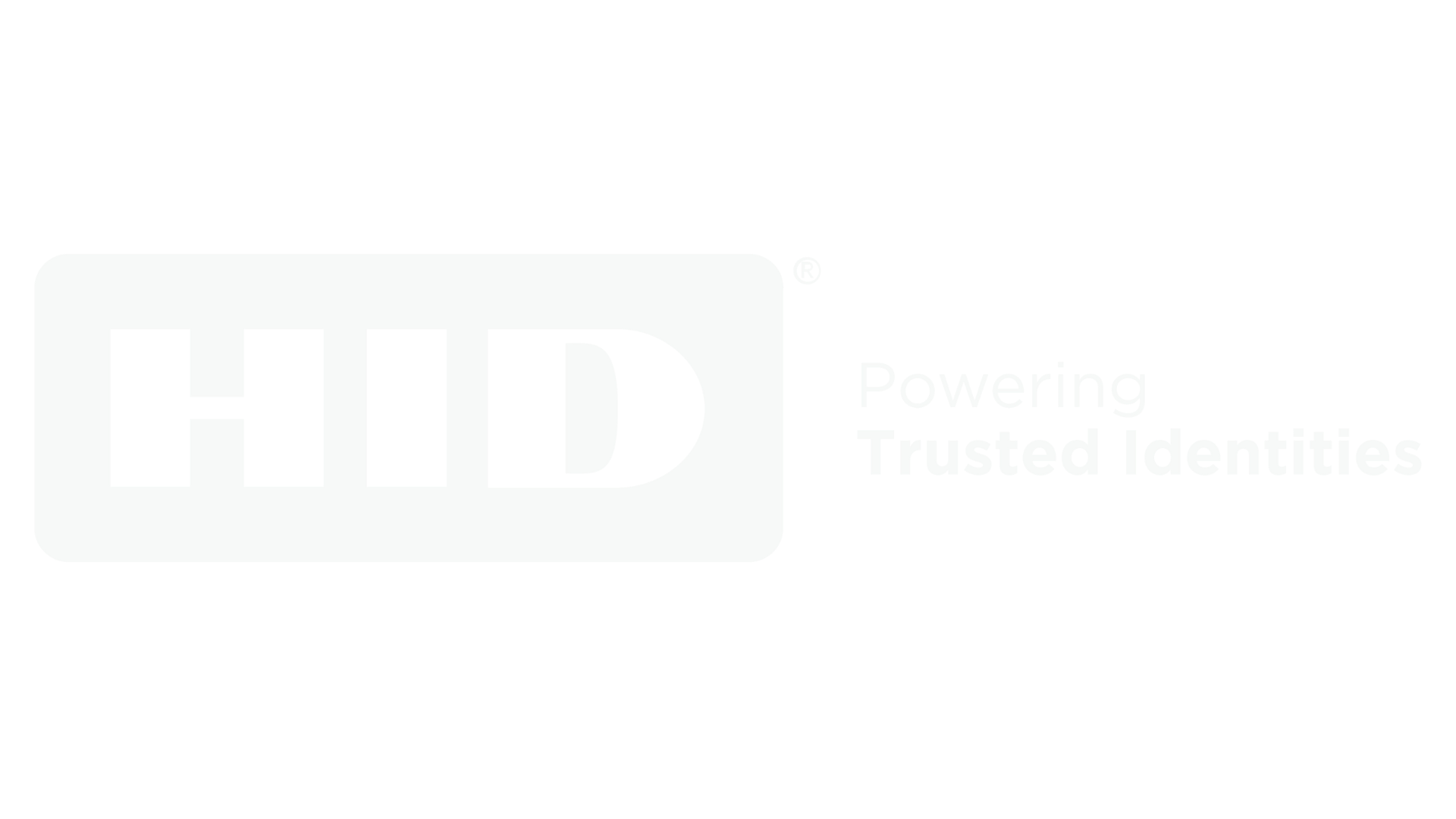 HD logo with the tagline "Powering Trusted Identities" on a black background.