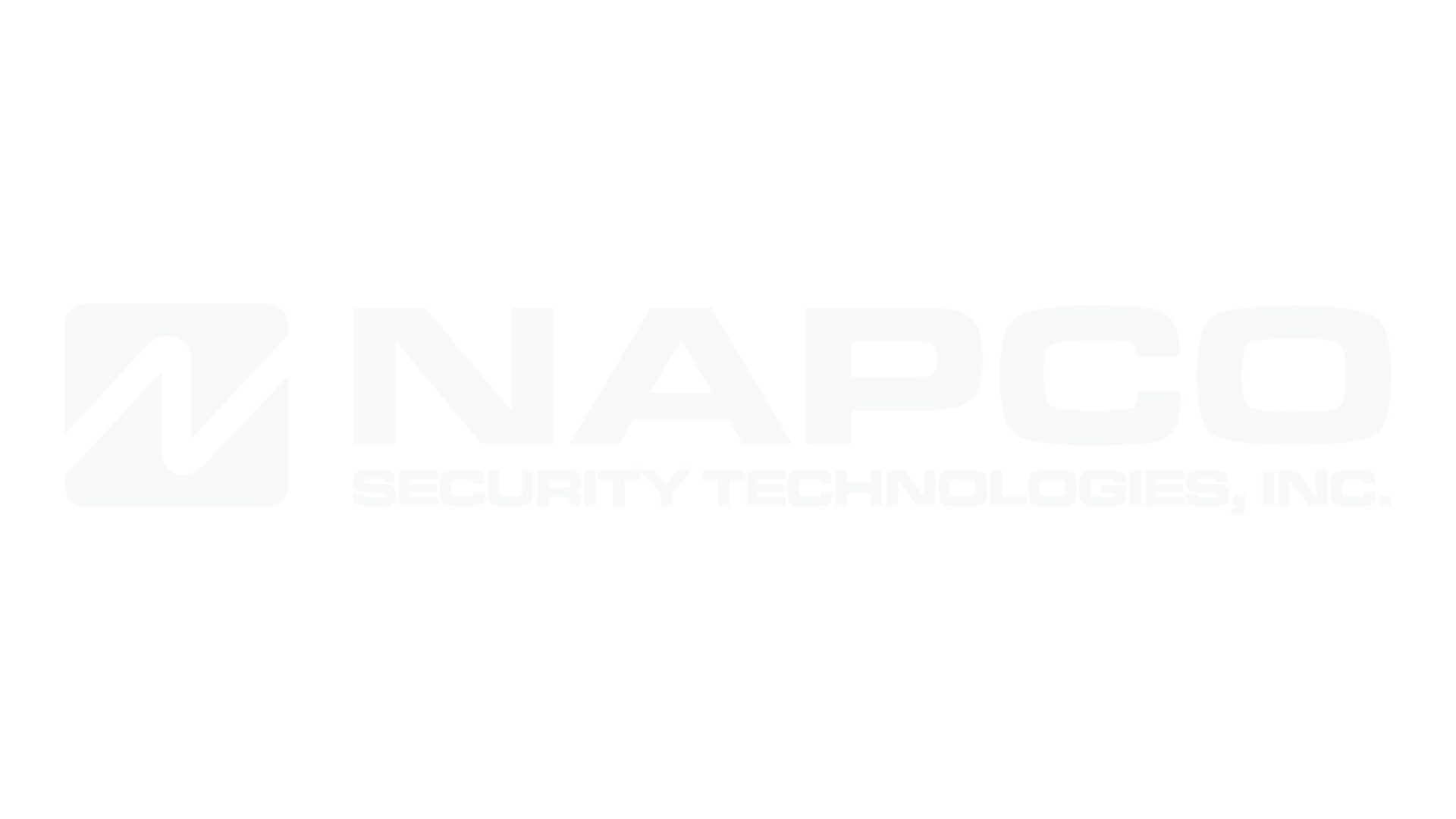 NAPCO Security Technologies, Inc. logo in black and white with a stylized 'N' icon.