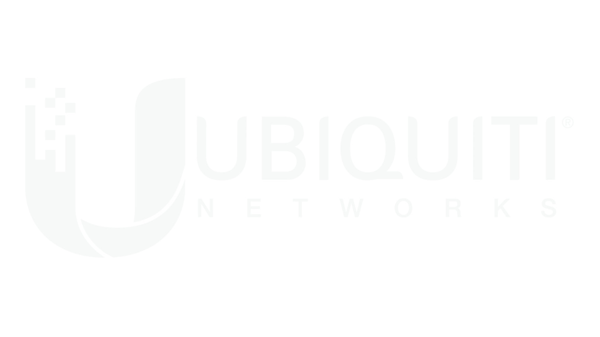 Ubiquiti Networks logo in black and white with stylized 'U' icon and text