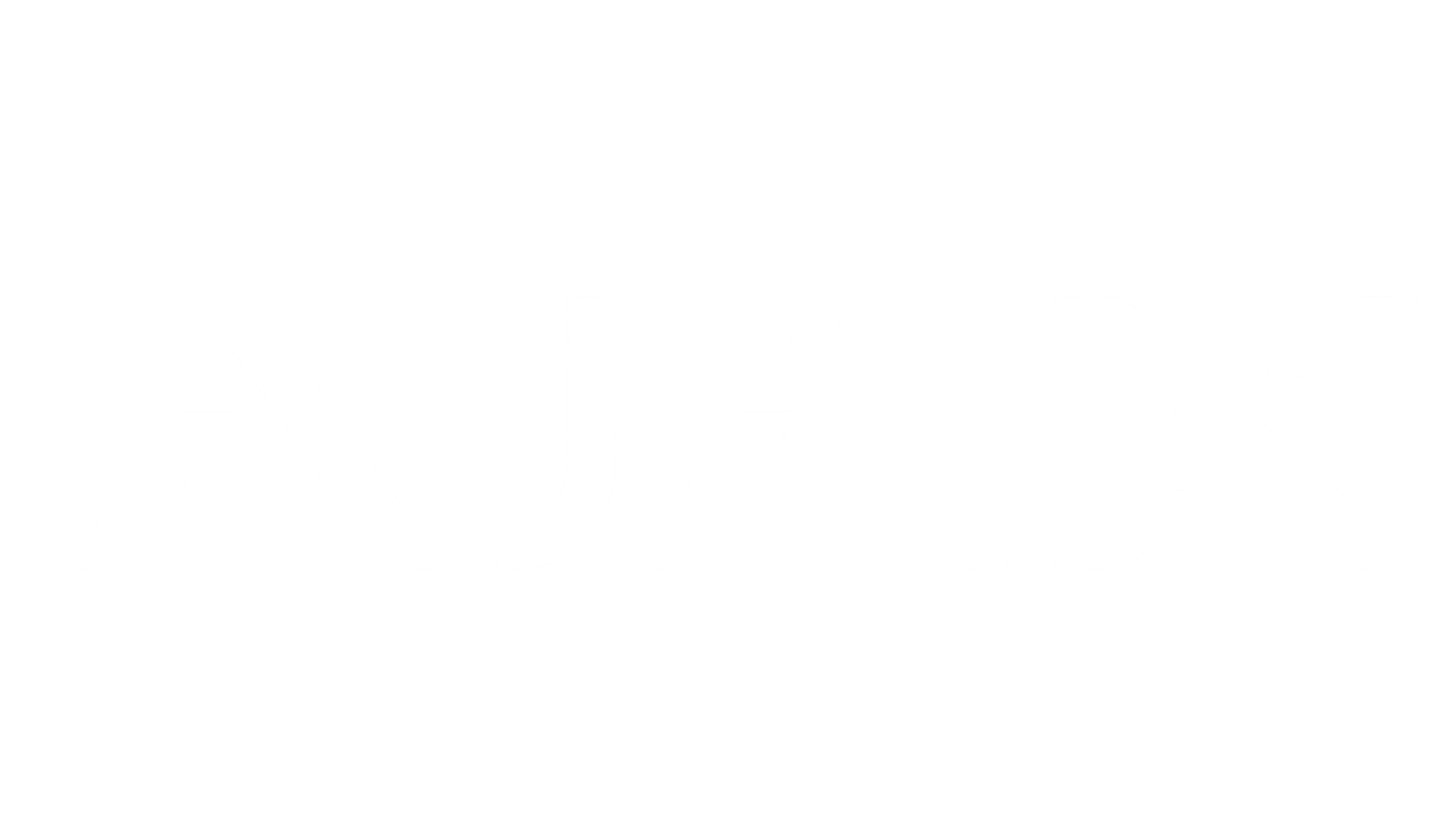 Black background with the white stylized text AJX in the center.