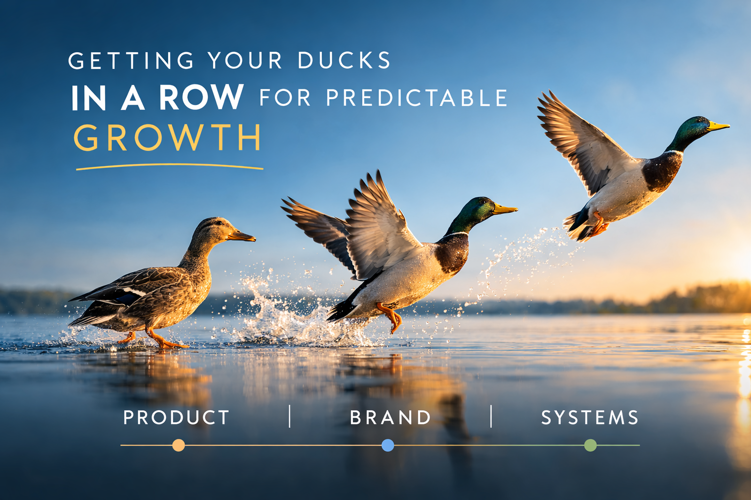 AI image generated with ChatGPT showing ducks in stages of flight