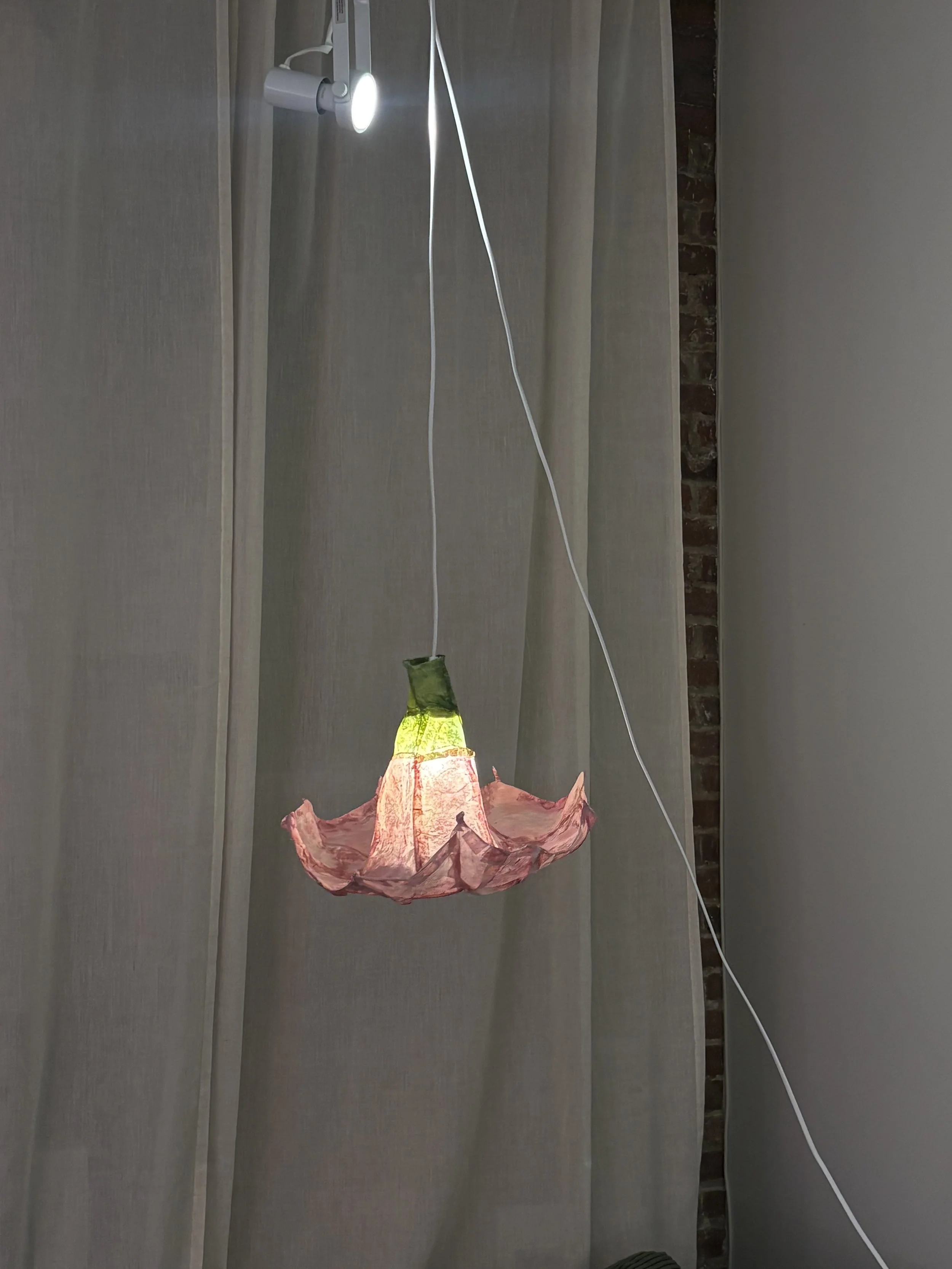 hand dyed mulberry paper and wire