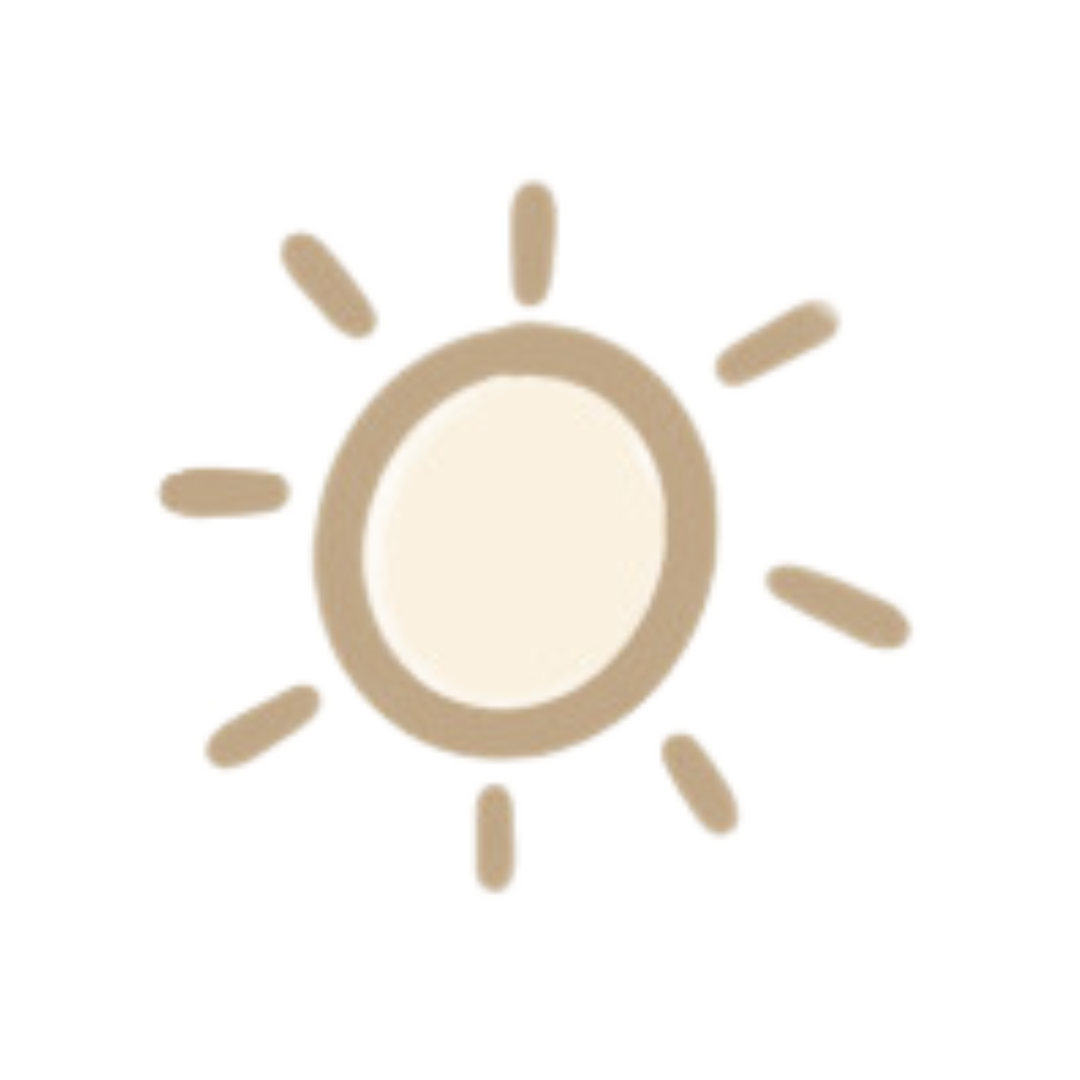 OHTP sun brand mark in beige