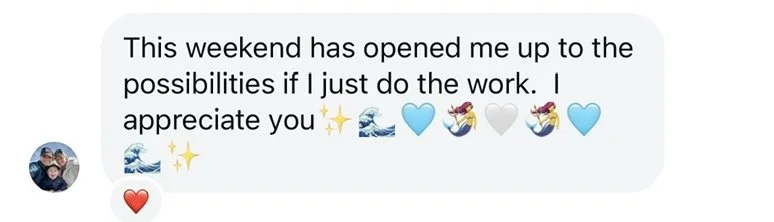 screen shot of text message from OHTP student