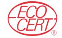 EcoCert logo with red text inside a red oval