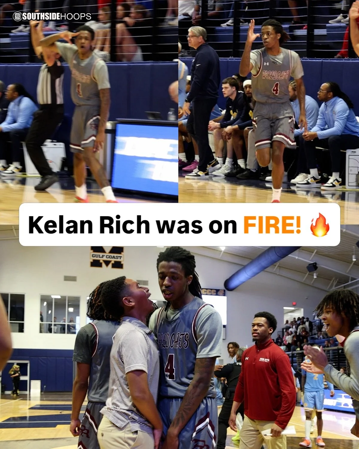 Freshman guard Kelan Rich caught fire from beyond the arc finishing with 18 points in a heated rivalry game! 📈🔥