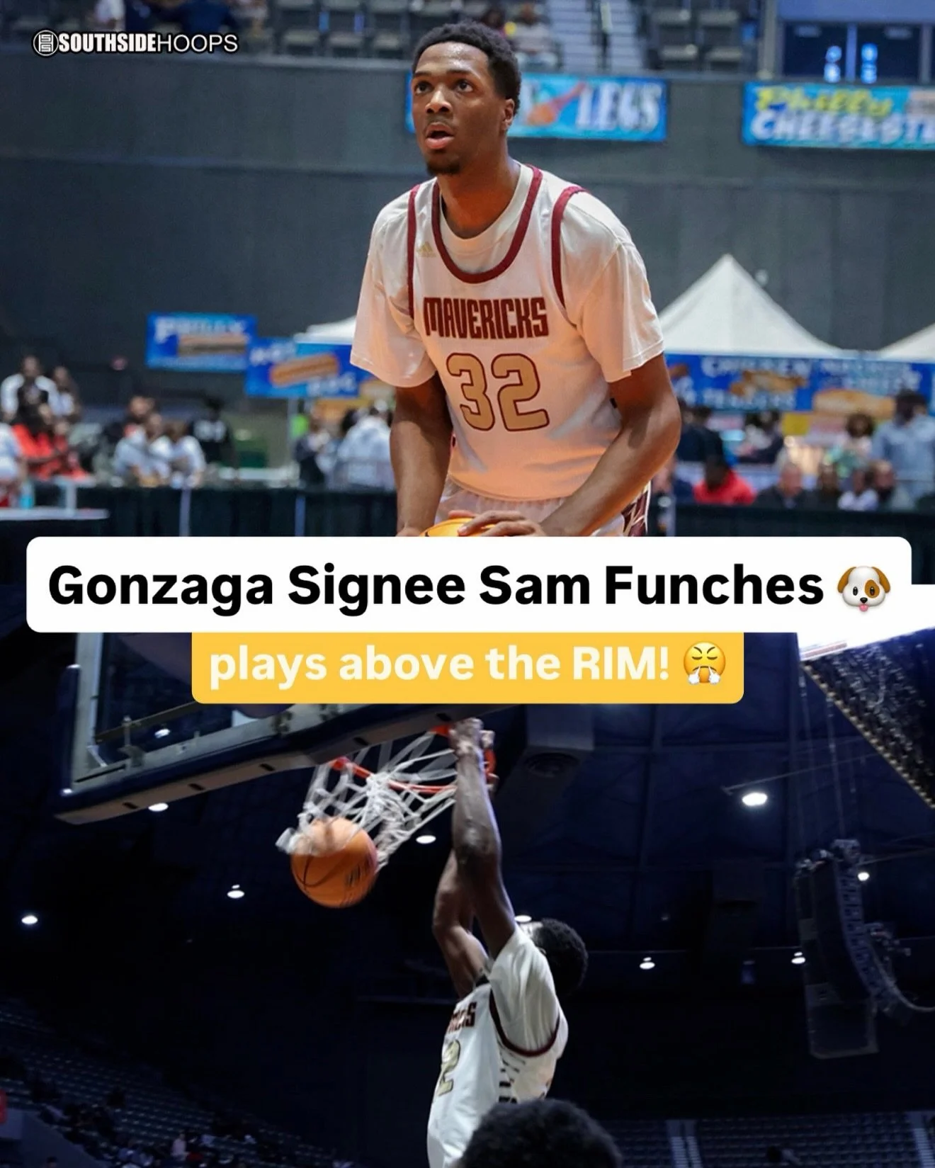 Gonzaga Signee Sam Funches dominated at the RIM all night long! The 6&rsquo;11 forward is looking to win back-to-back state championships. 📈🔥