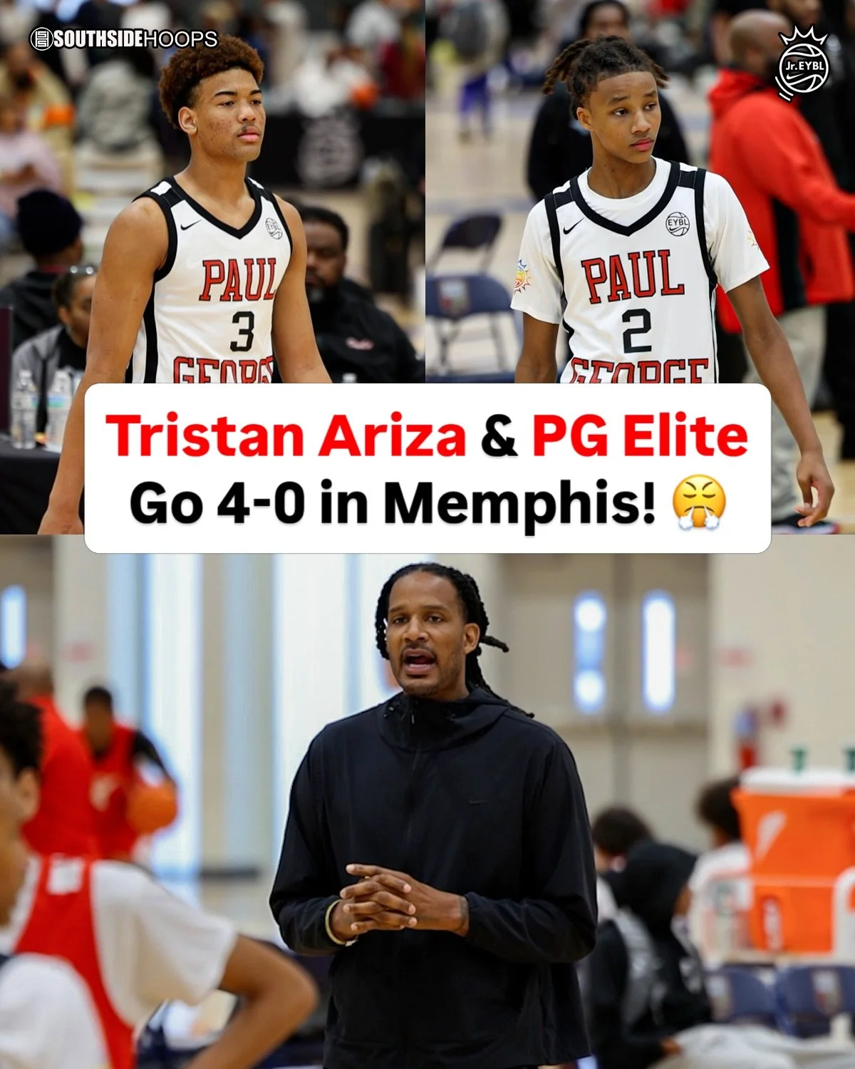 Trevor Ariza pulled up to watch 2030 Paul George Elite dominate in Session 1! 🔥😤