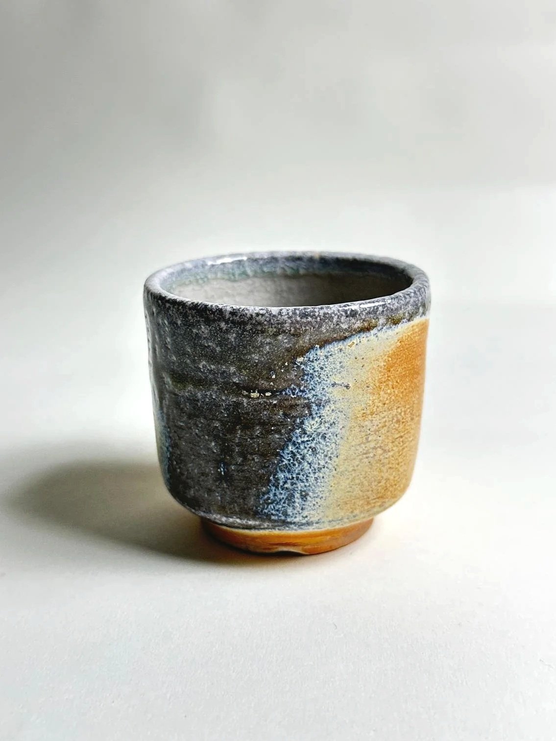 Soda Fired Tea Cup - Yellow (y5)