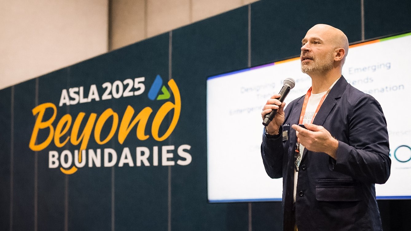 Kent Callison presenting at the ASLA conference