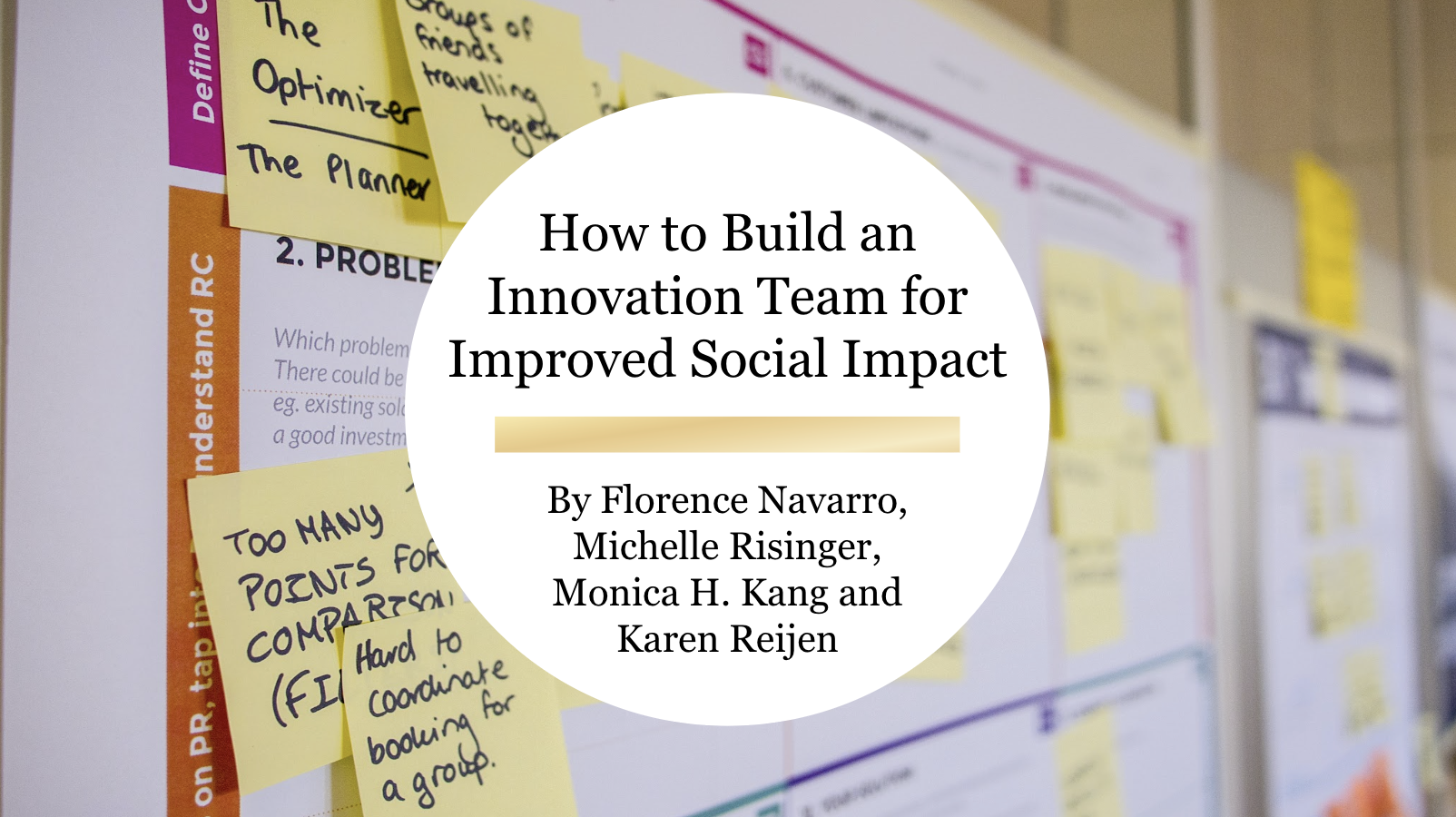 How to Build an Innovation Team for Improved Social Impact