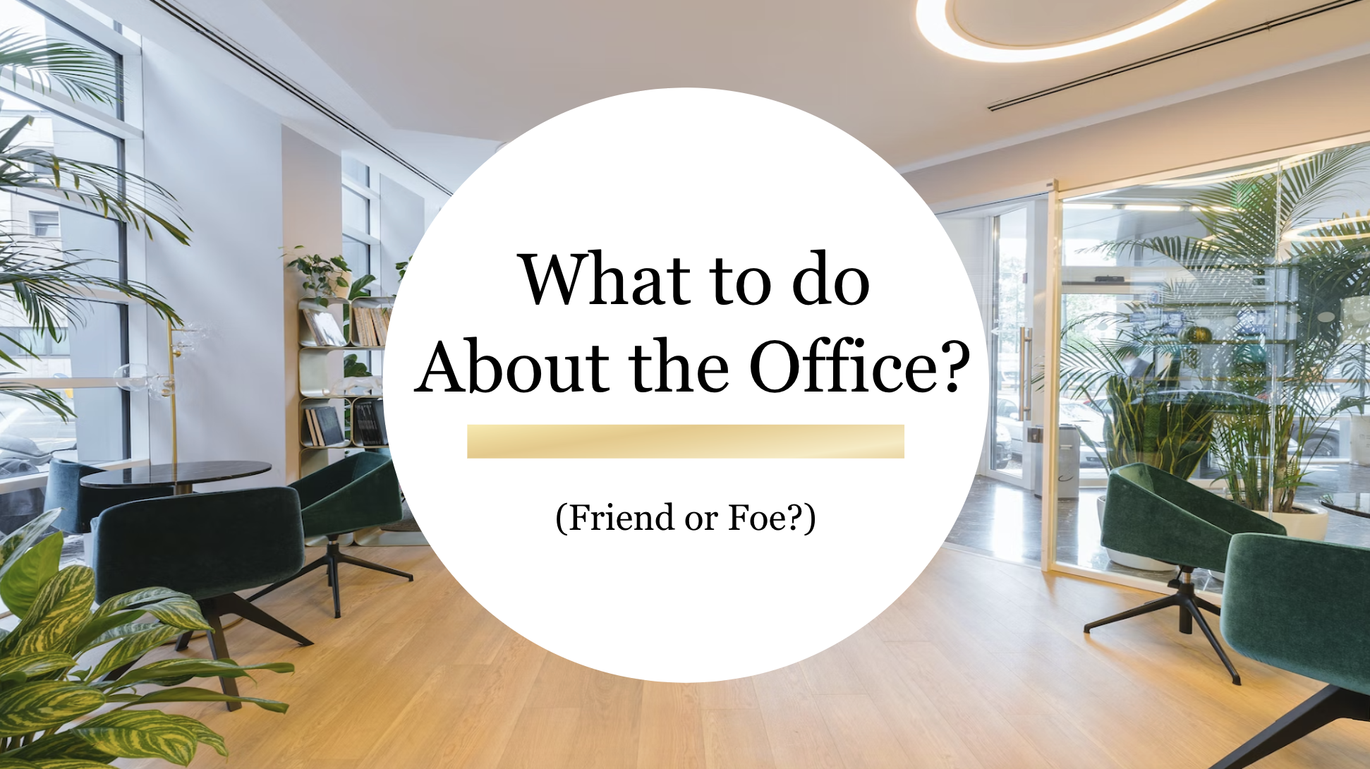 What to do About the Office? (Friend or Foe?)