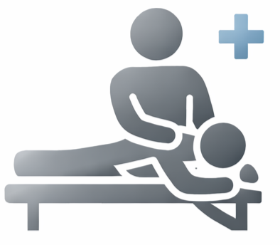 Icon of a person massage treatment to a person