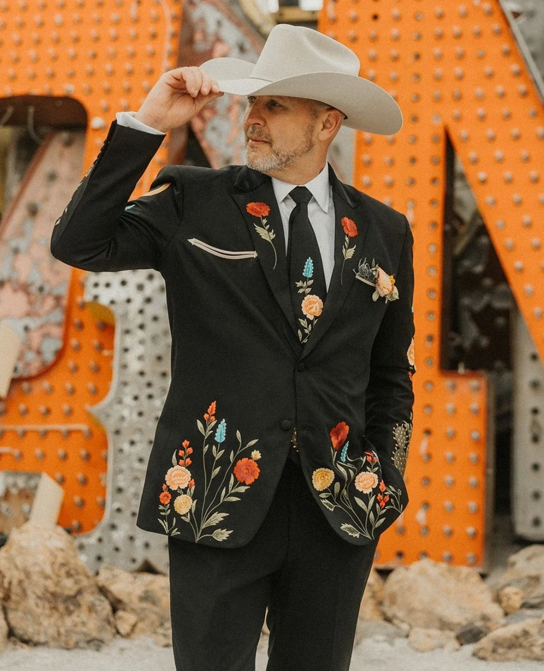 Scott &amp; Angela had all my favorite things: Funky attire, Texas roots, and colorful florals! 
⁠
Our couples are ones who aren&rsquo;t afraid of a little personality, a bold choice (or five), and a party that starts early and ends late. ⁠This is th