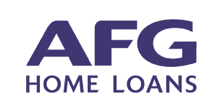AFG Home Loans logo with purple text on a white background.