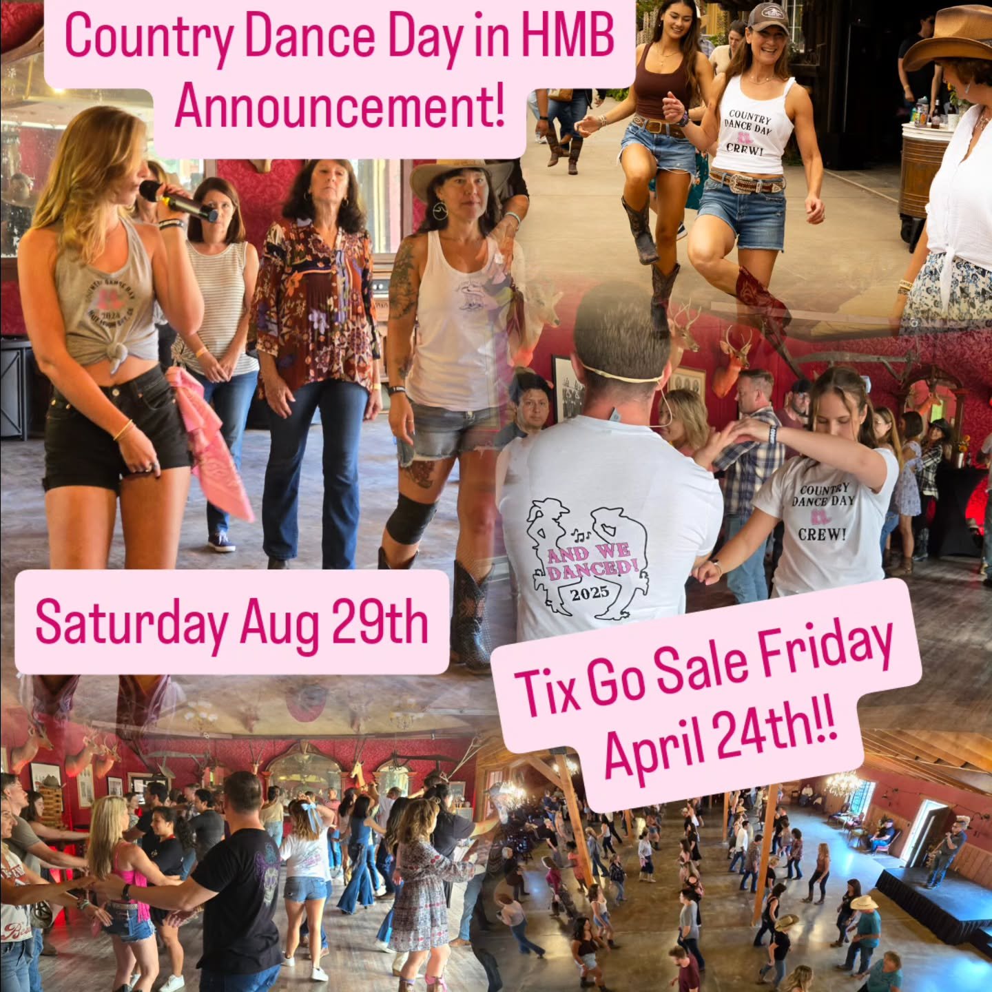 🚨 TICKETS GO ON SALE SOON 🚨

The 3rd Annual Country Dance Day in Half Moon Bay is back and bigger than ever 🤠

📅 Saturday, August 29
🎟 Early Bird Tickets drop Friday, April 24
📌 Half Moon Bay  @longbranchfarms

This is the Bay Area&rsquo;s larg