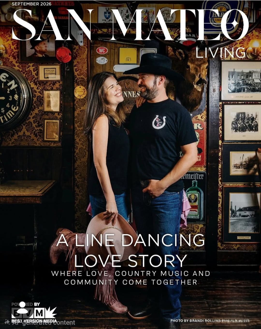 DJ Shivers &amp; Line Dancing Lisa Featured on the Cover of San Mateo Living Magazine