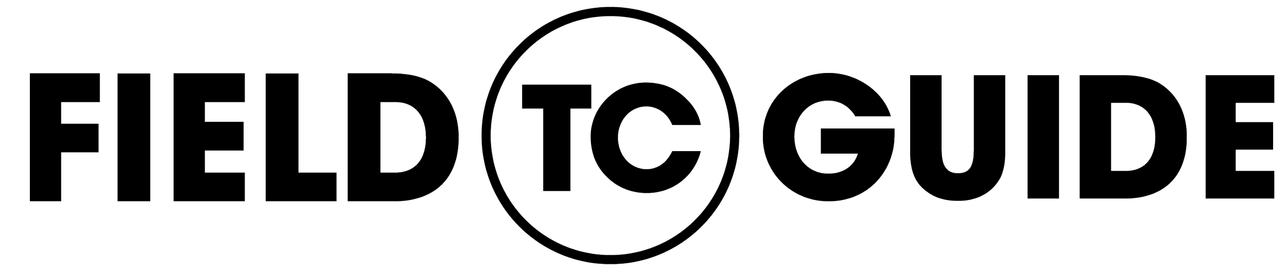 FIELDTGUIDE logo with black text and circular emblem containing the initials 'TCG'