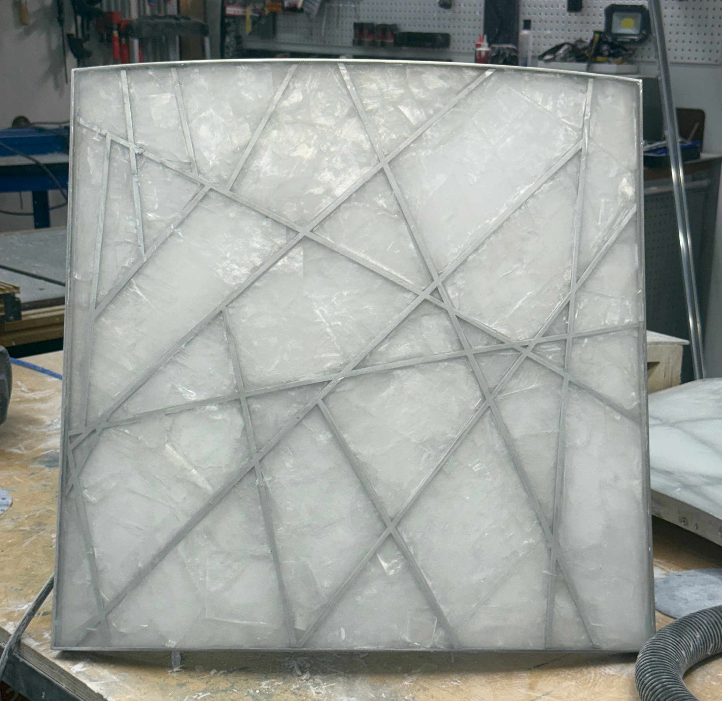 Selenite Curved Cabinet Doors