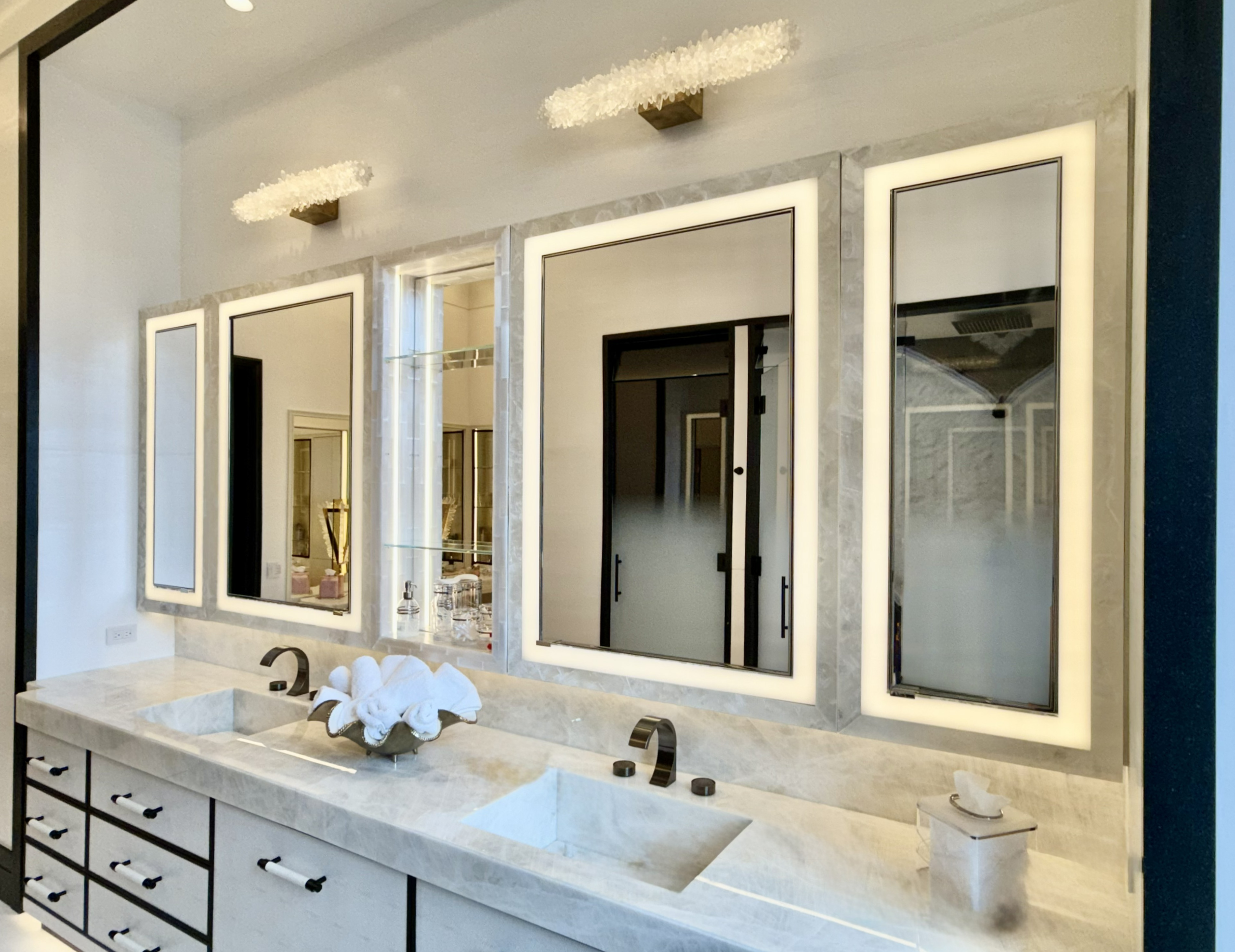 Selenite and Satin Spar Mirror Frames - 2025