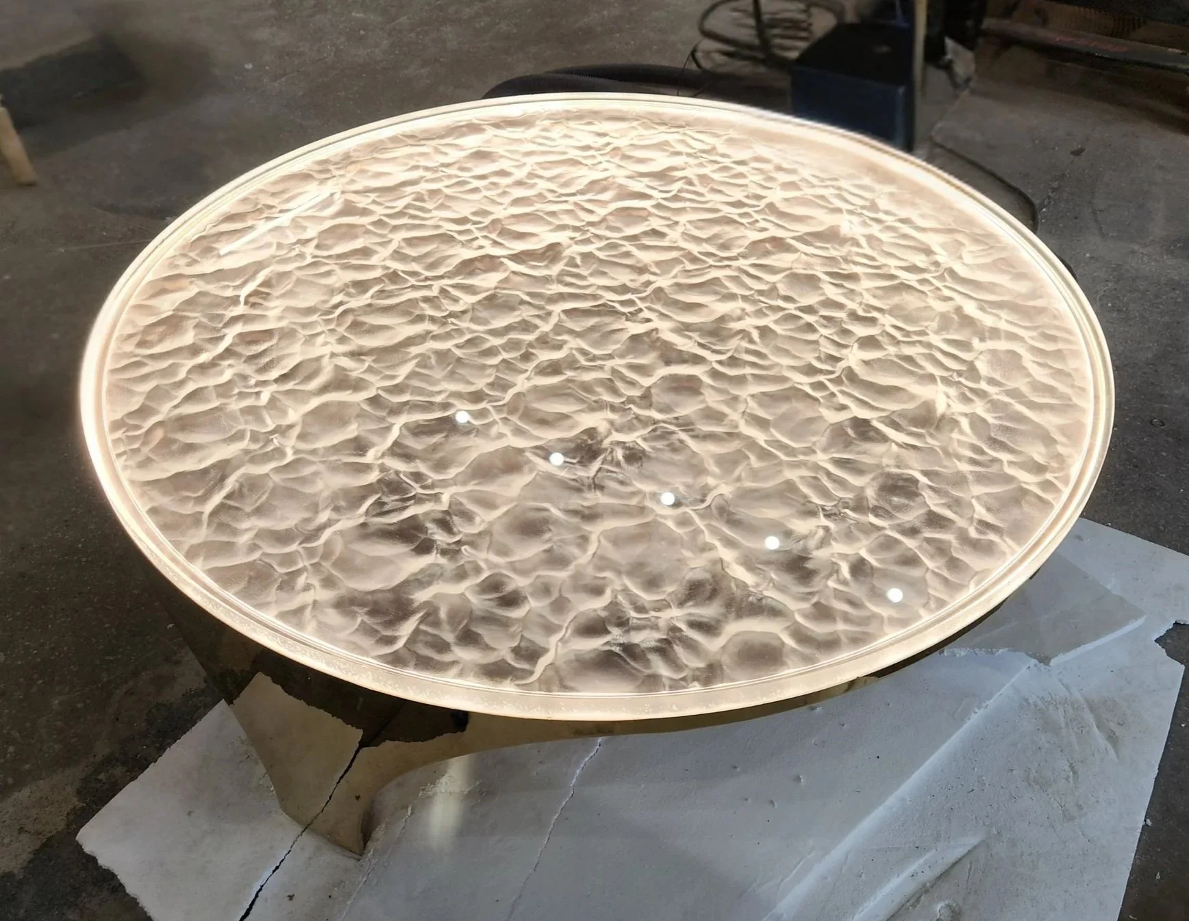 Milled Acrylic Coffee Table