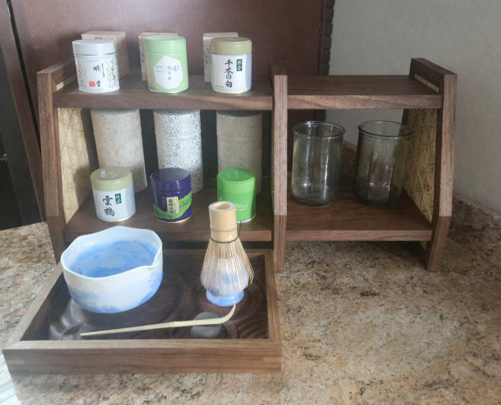 Walnut Matcha Stand with Kumiko Goma - 2026