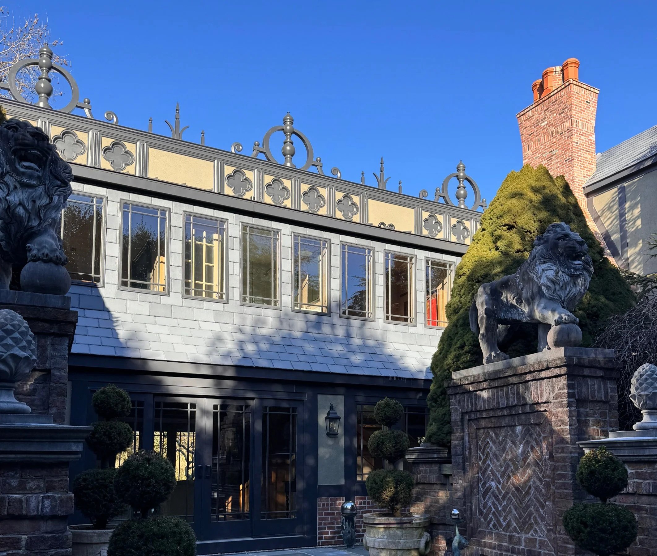 Gothic Parapet with Frieze Panels and Finials - 2024