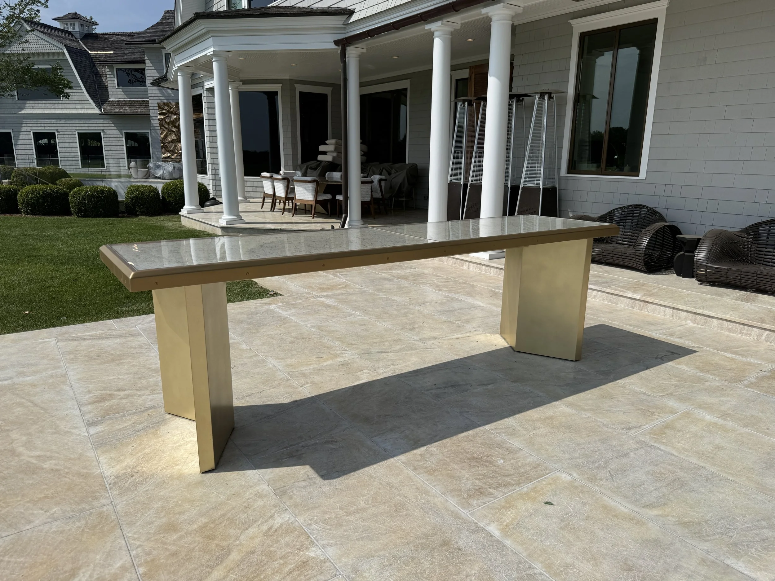 Kado 120 Bronze Outdoor Bar with Temporary Top - 2026