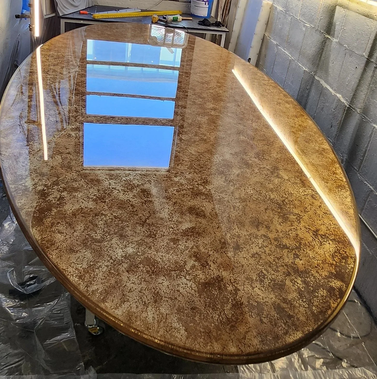 Elliptic Resin Table Top