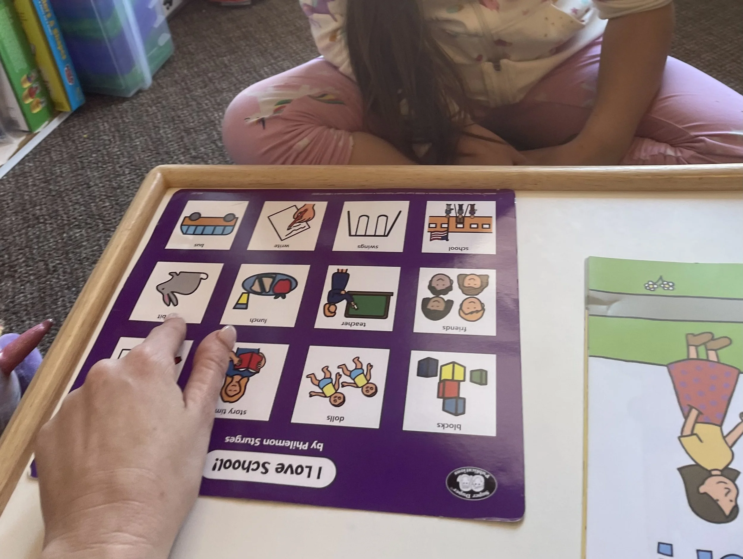 Using communication boards and literacy