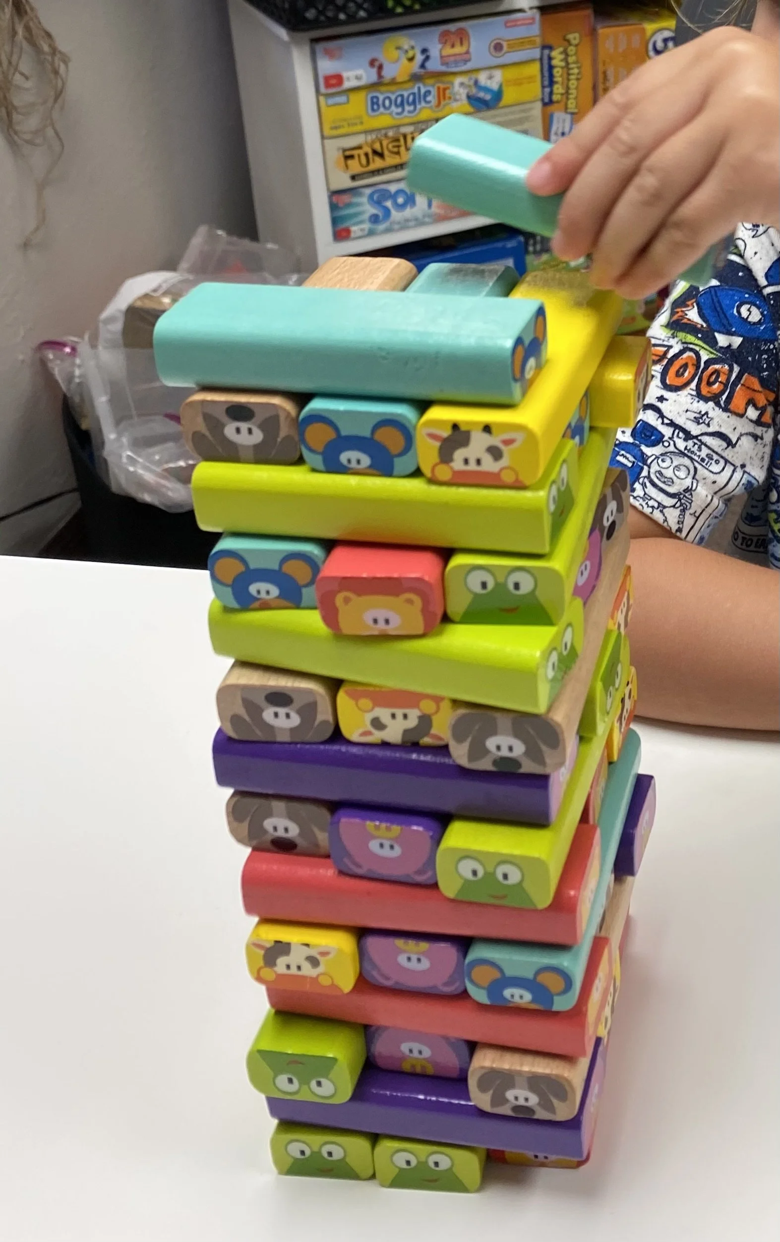 Child-centered speech therapy incorporating play, movement, and hands-on activities