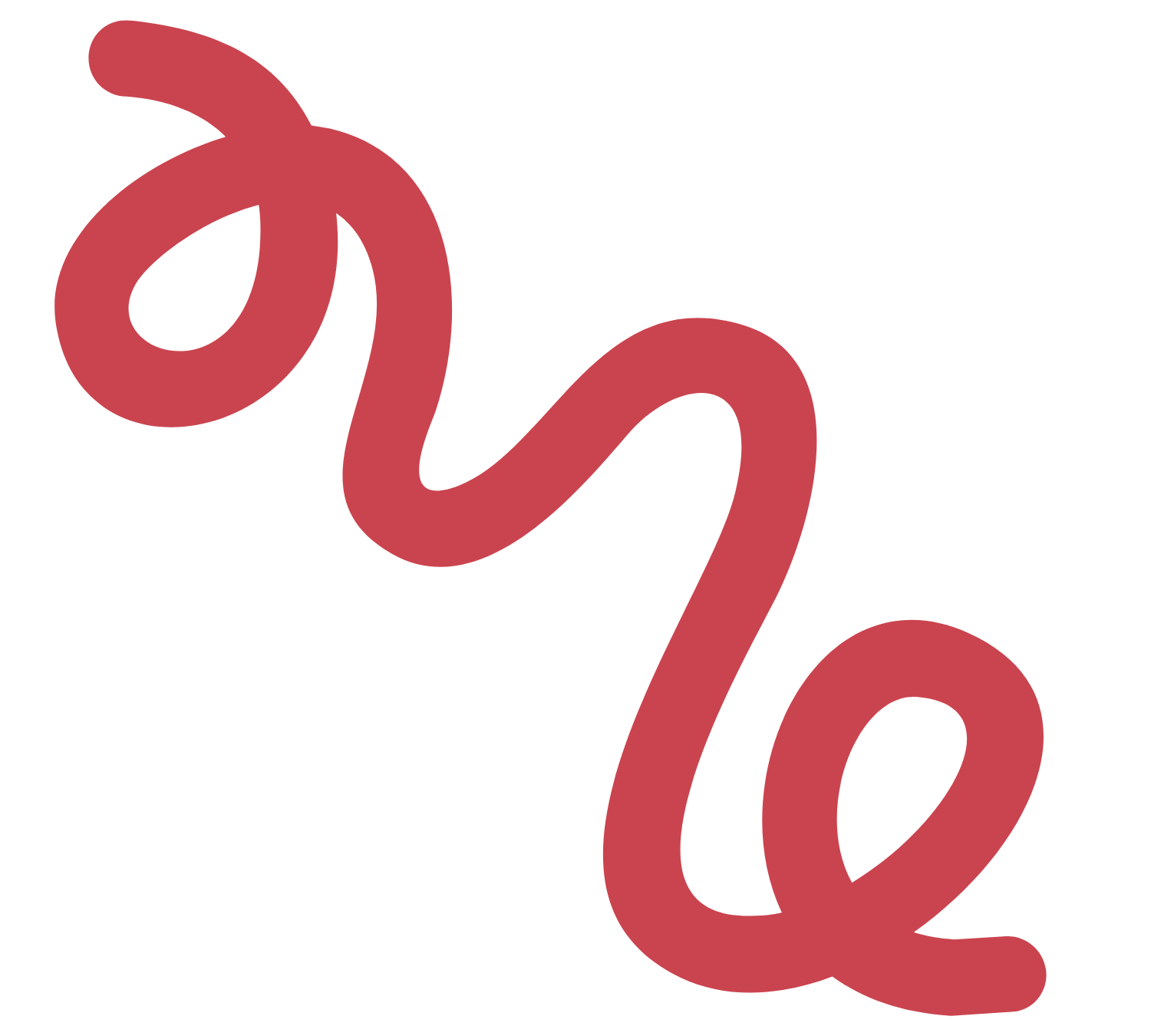 Illustration of a red question mark with a stylized, flowing design.
