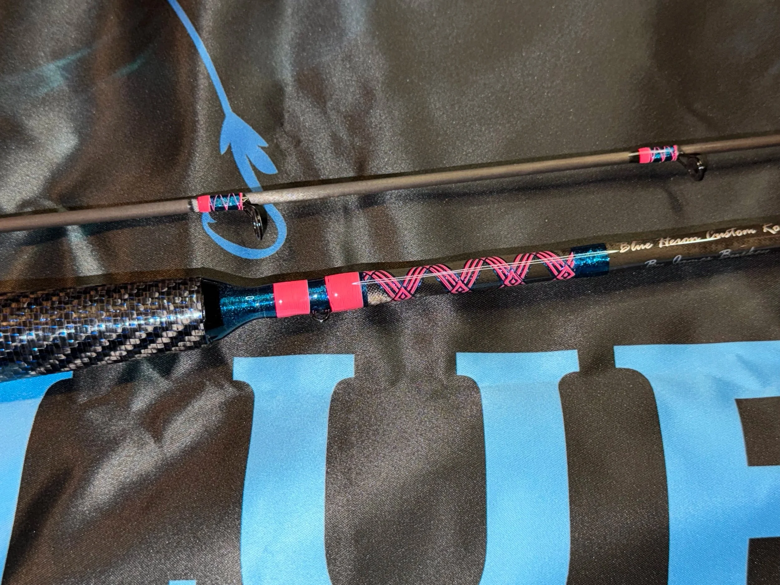 Customer fishing rod built in the PNW pacific northwest at Blue Heron Custom Rods