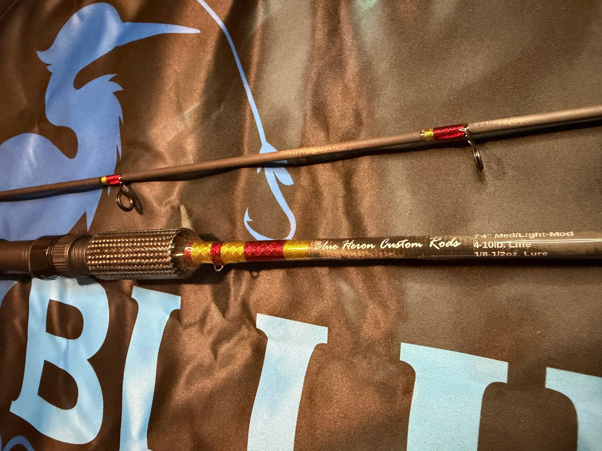 Customer fishing rod built in the PNW pacific northwest at Blue Heron Custom Rods