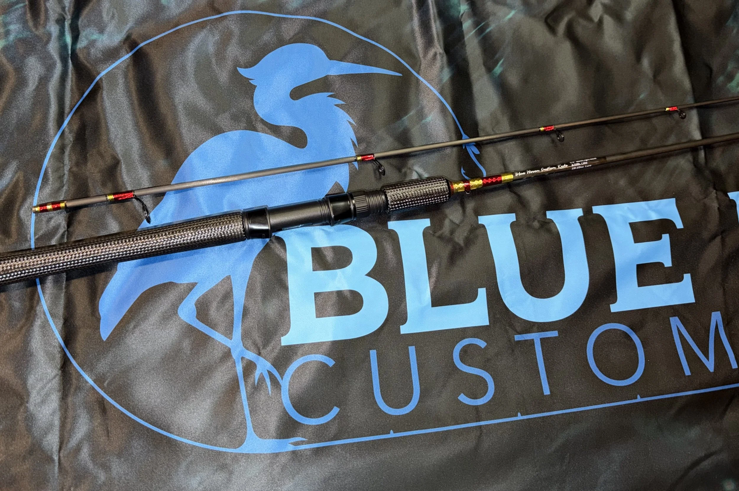 Custom fishing rod built in the PNW pacific northwest at Blue Heron Custom Rods