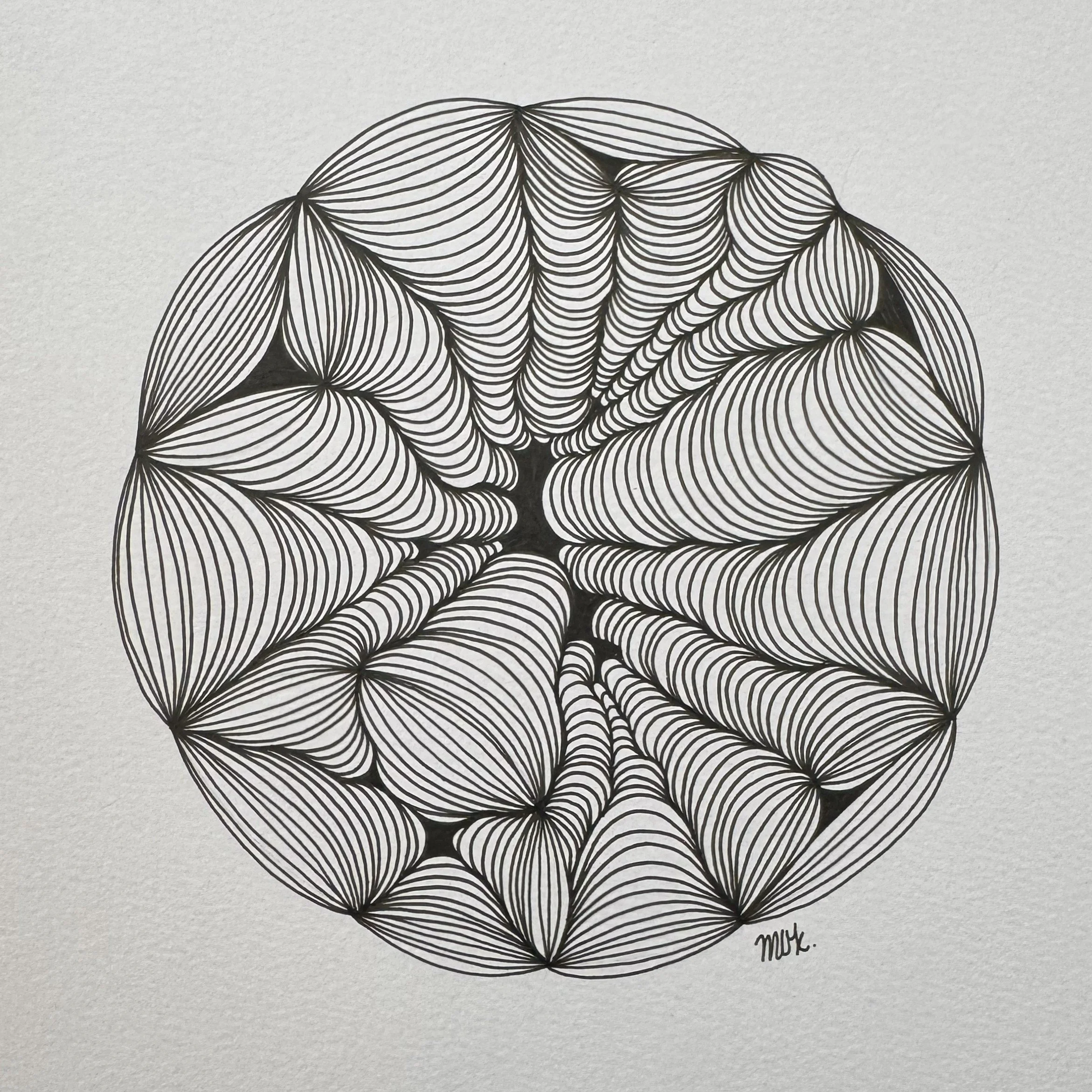 Line Study No. 36 — 2026 — Ink on paper